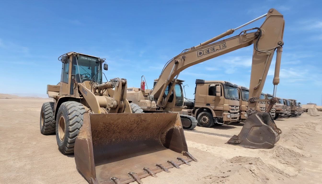 ciężki sprzęt na granicy z Peru