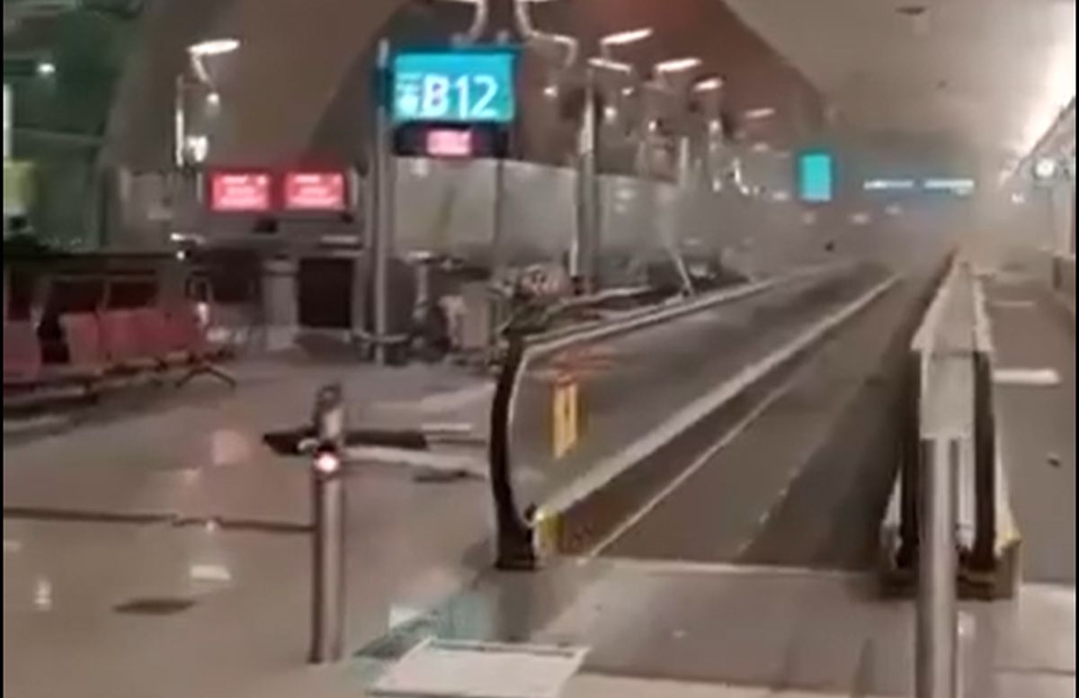 lotnisko w Dubaju po ataku irańskiego drona