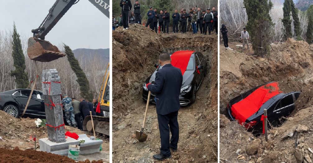 pochówek z mercedesem