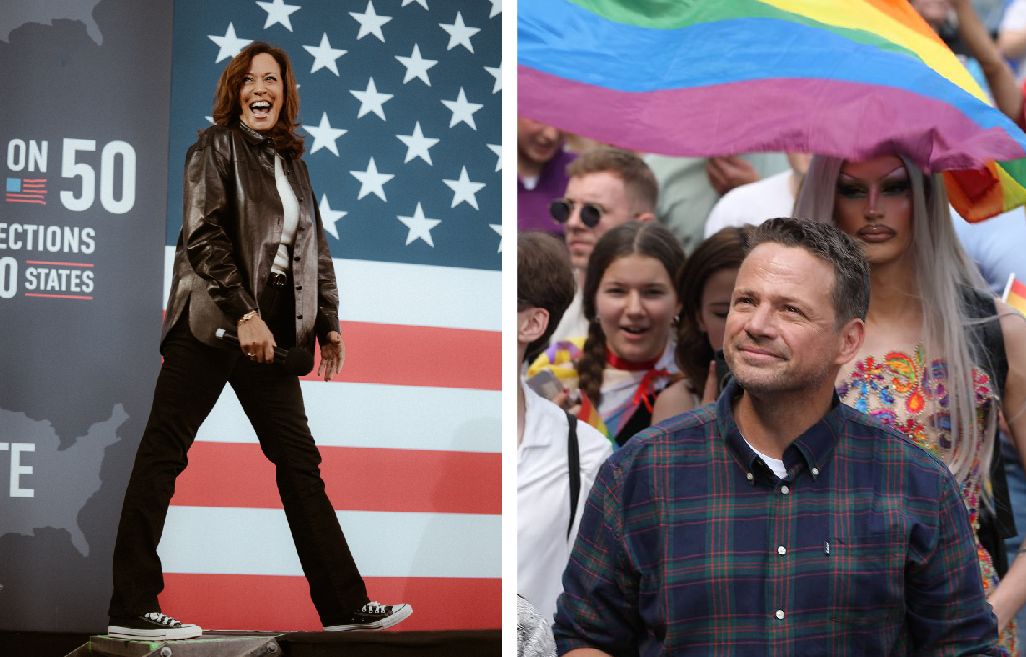 Kamala Harris i Rafał Trzaskowski