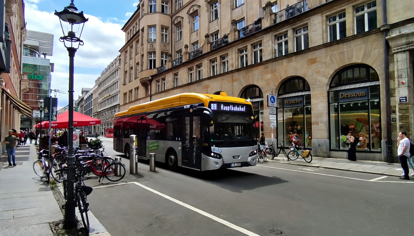 autobus podmiejski w Lipsku