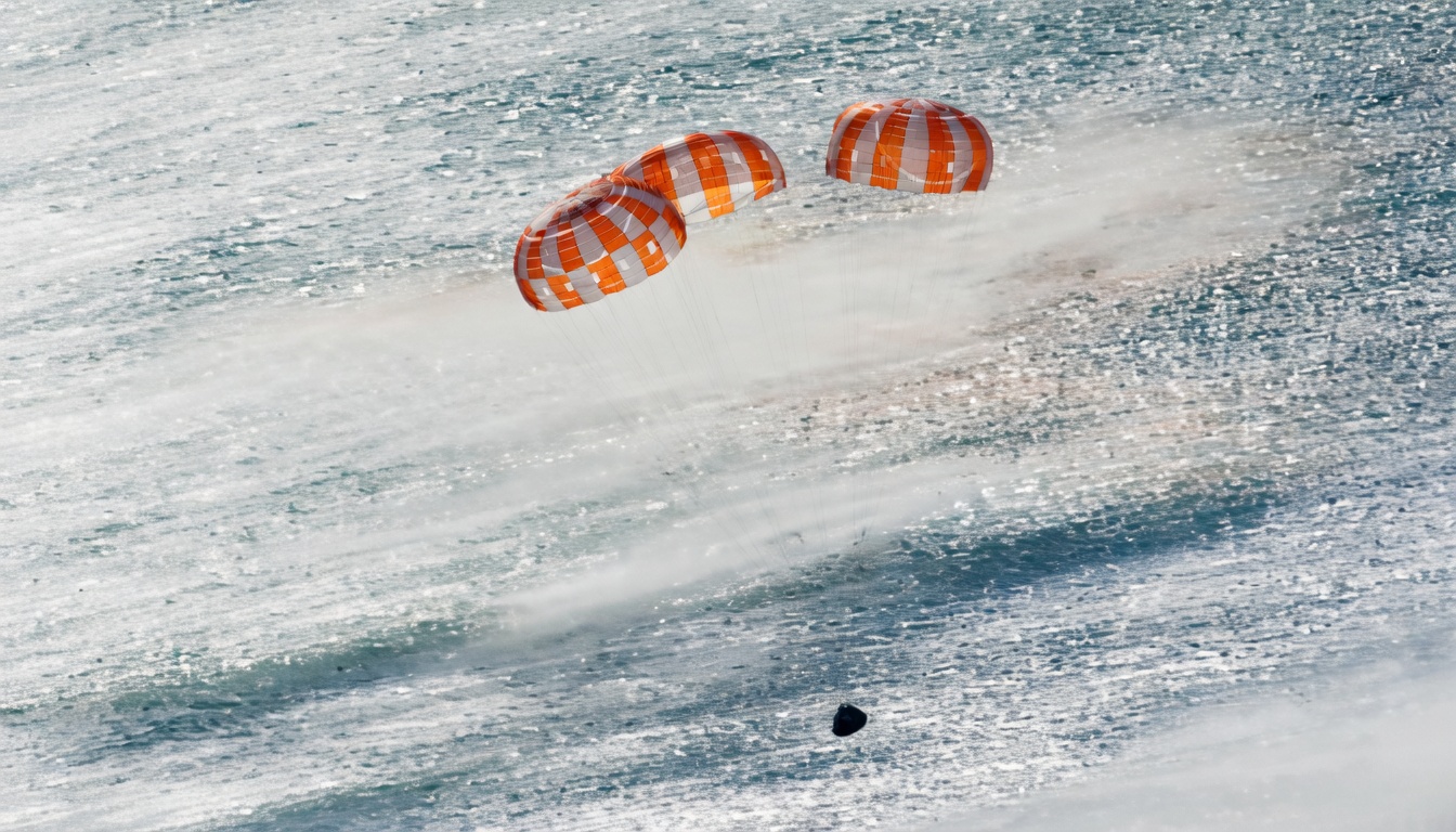 wodowanie kapsuły w Pacyfiku