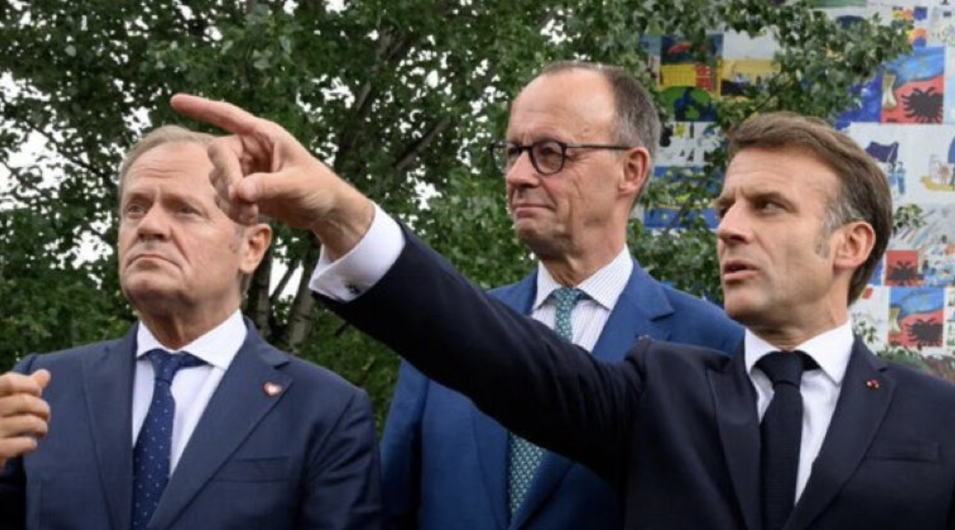 Donald Tusk i Emmanuel Macron