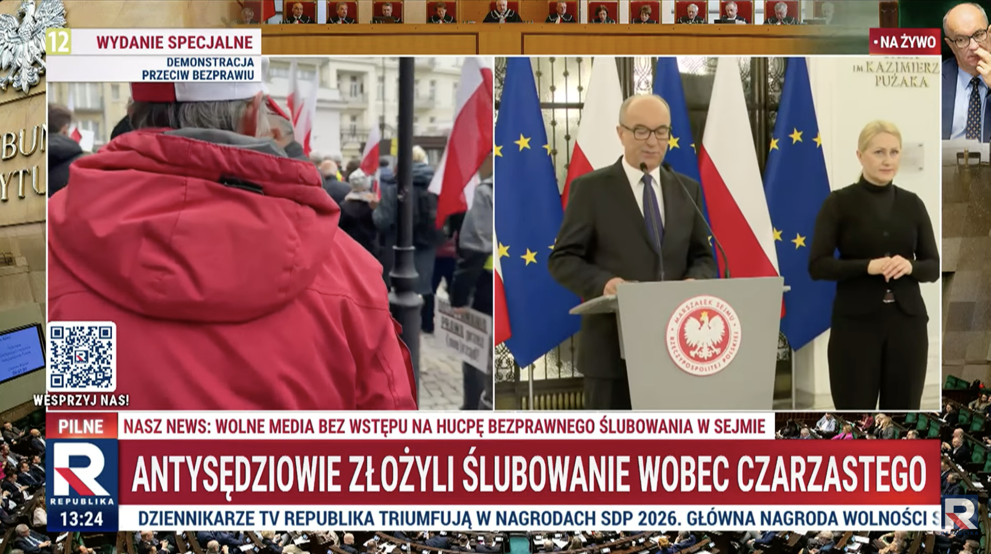 Czarzasty atakuje prezydenta ws. TK