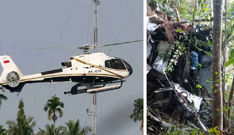 katastrofa śmigłowca w Indonezji