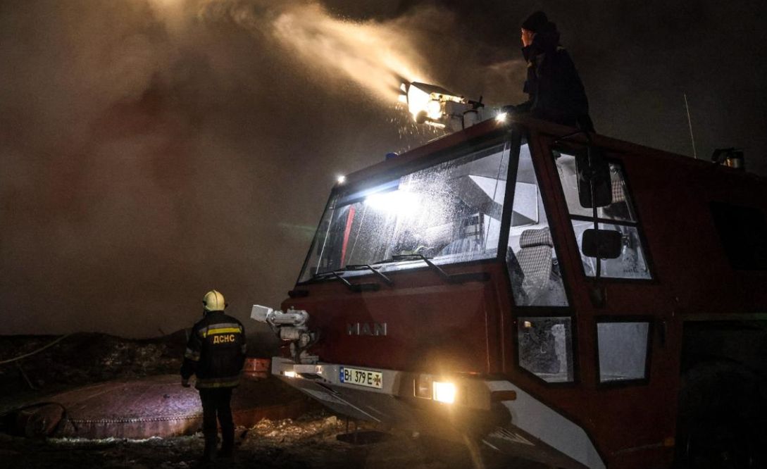 ukraińska straż pożarna w Kijowie