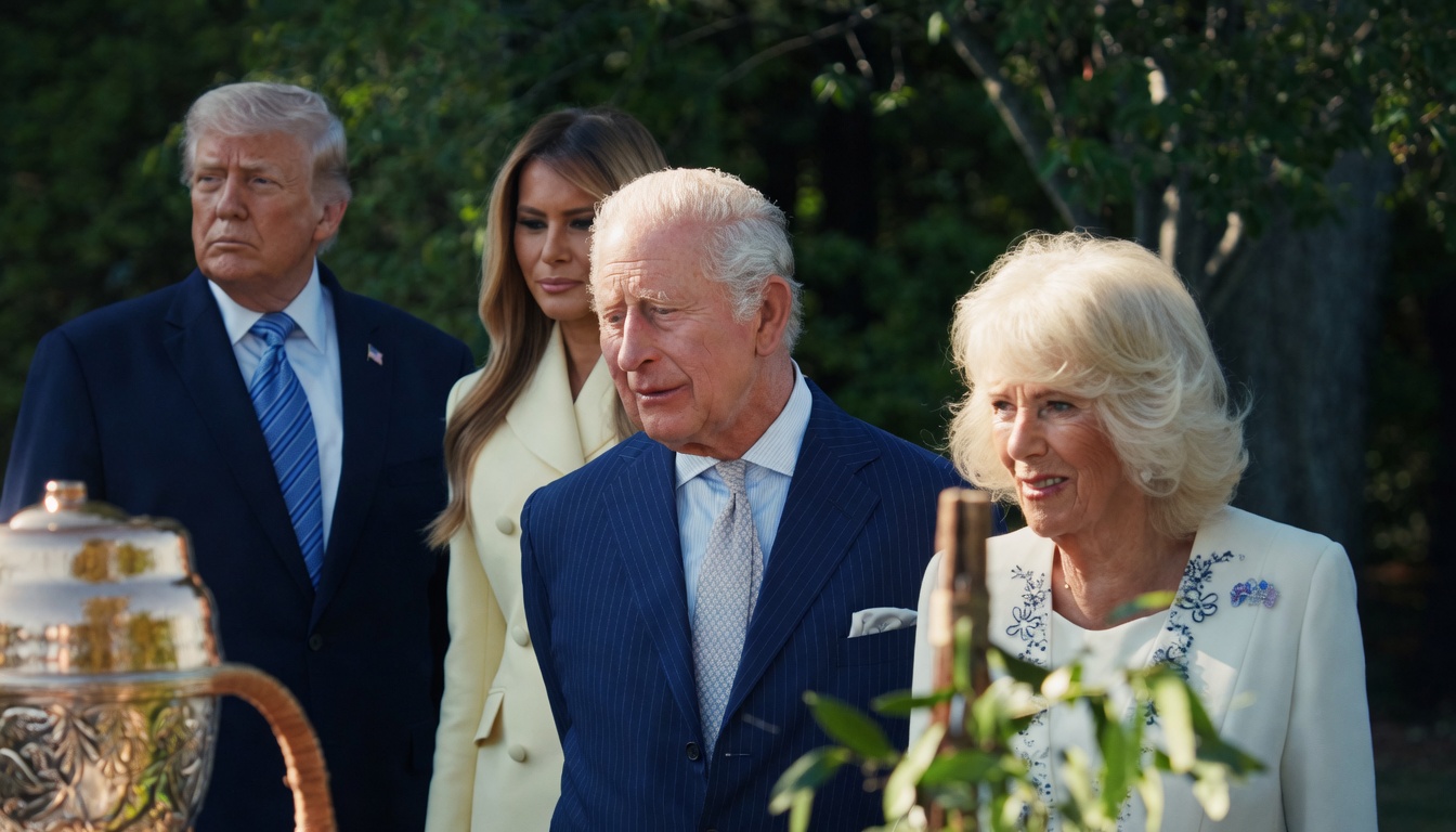 wizyta pary królewskiej w Białym Domu