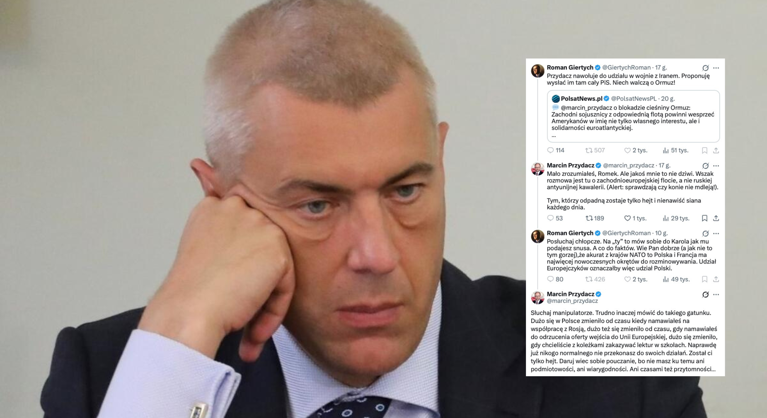 Ostra wymiana zdań między Przydaczem i Giertychem