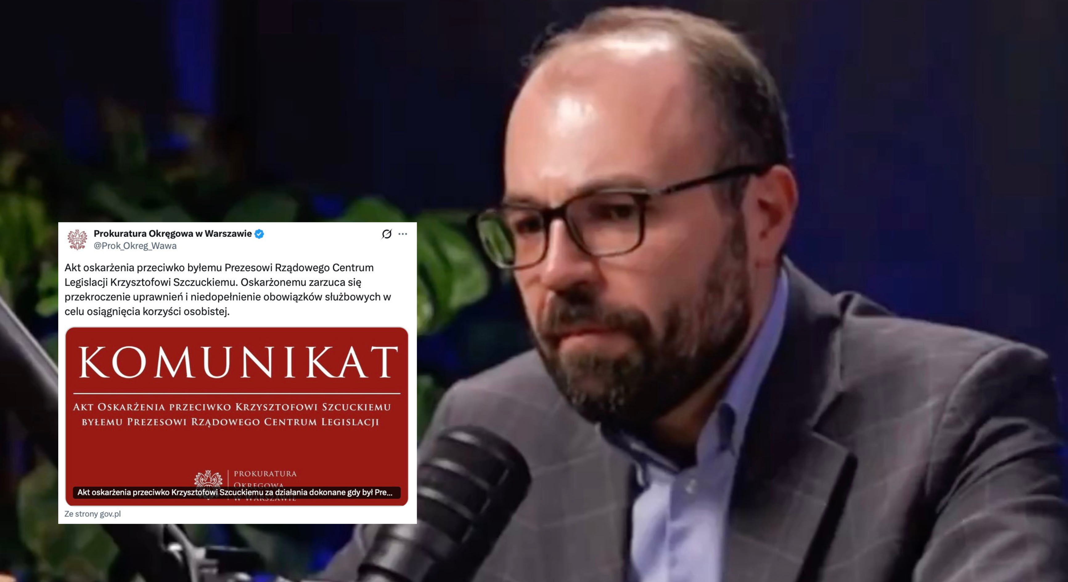 Żurkowcy atakują Krzysztofa Szczuckiego. Jest wniosek przejętej prokuratury