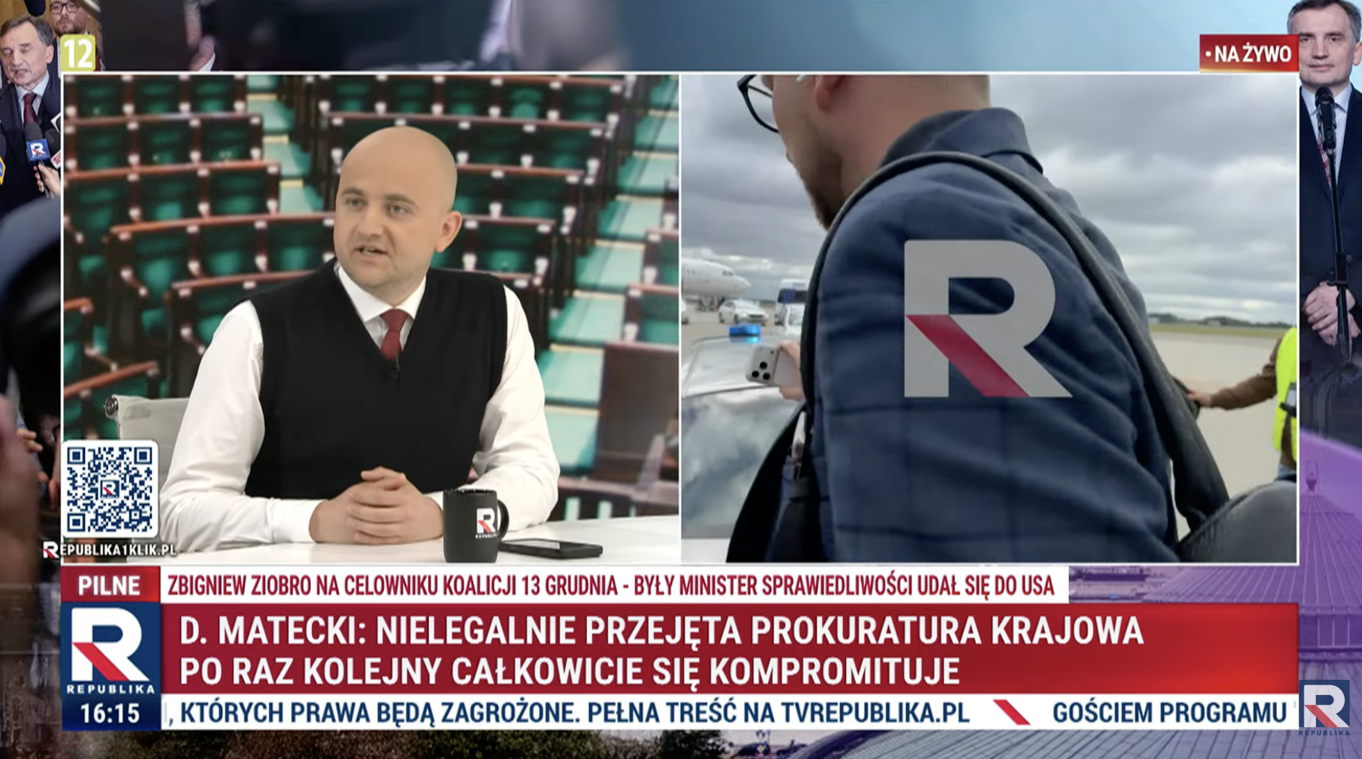 Matecki ostro w Republice ws. Ziobry: „Państwo polskie się ośmiesza”