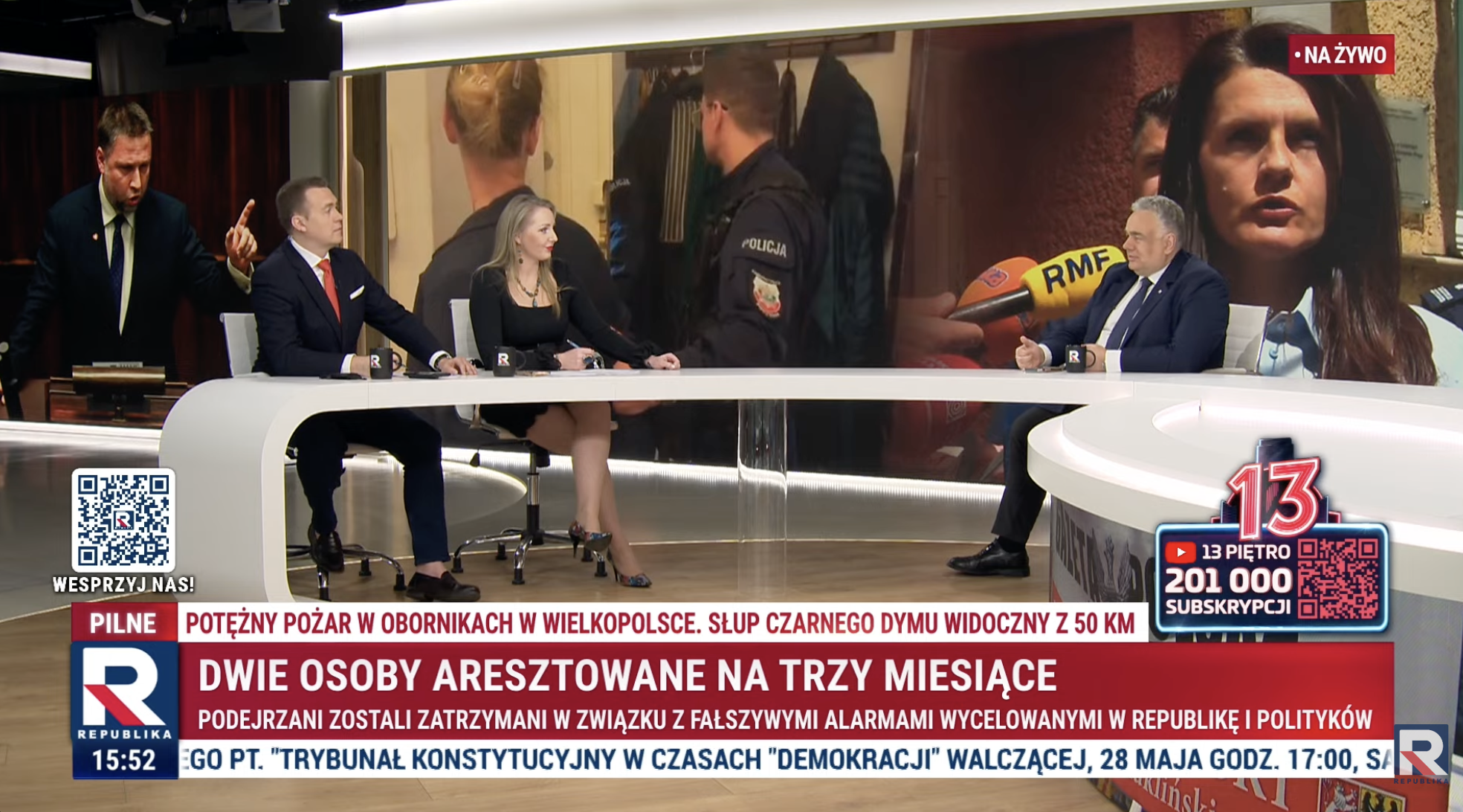 Tomasz Sakiewicz w Republice