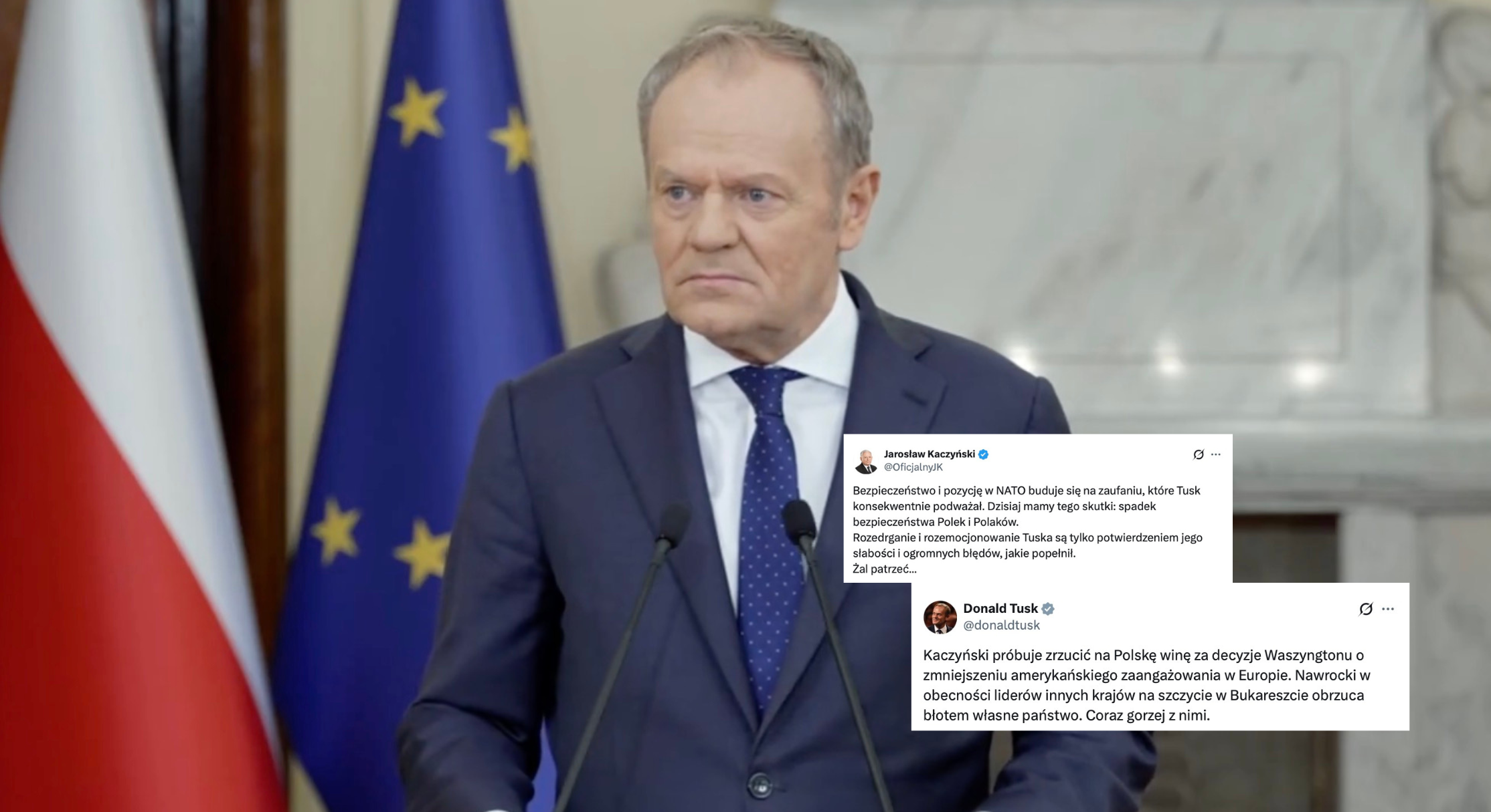 Tusk uderza w prawicę. Kaczyński odpowiada: „Żal patrzeć…”