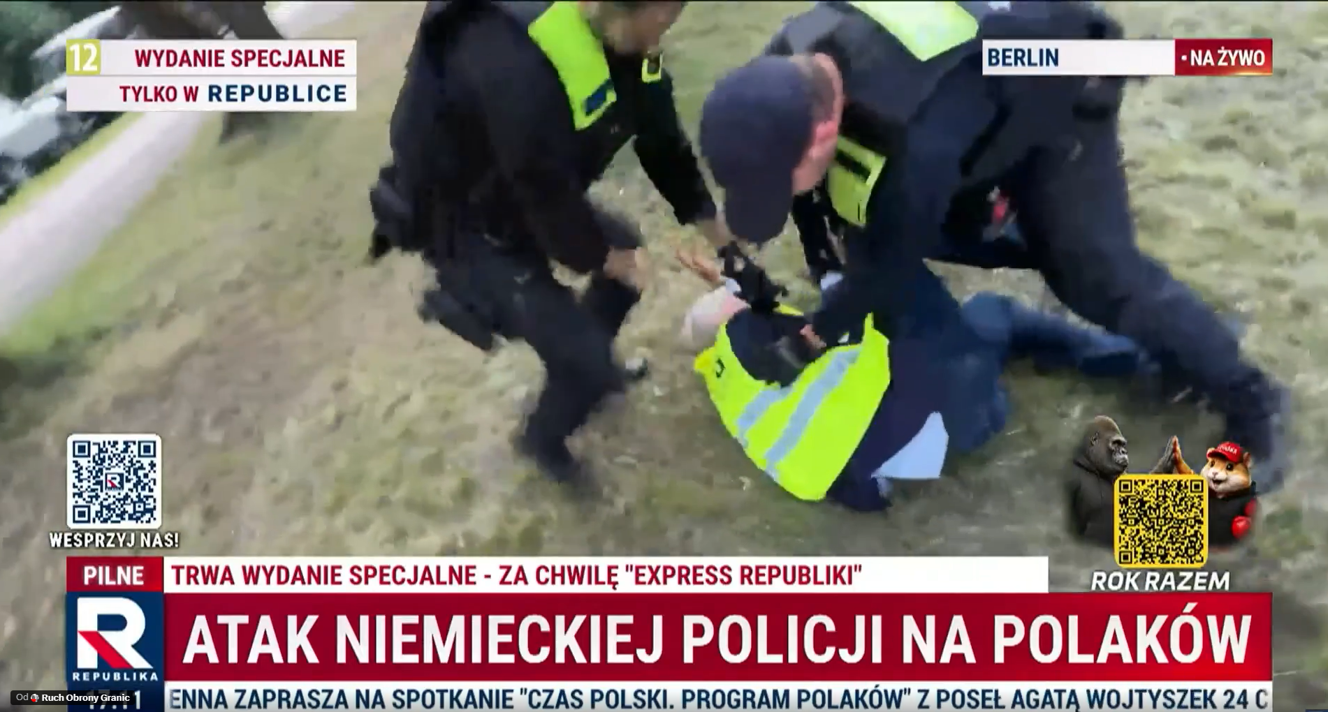 Niemcy pobili Polaków