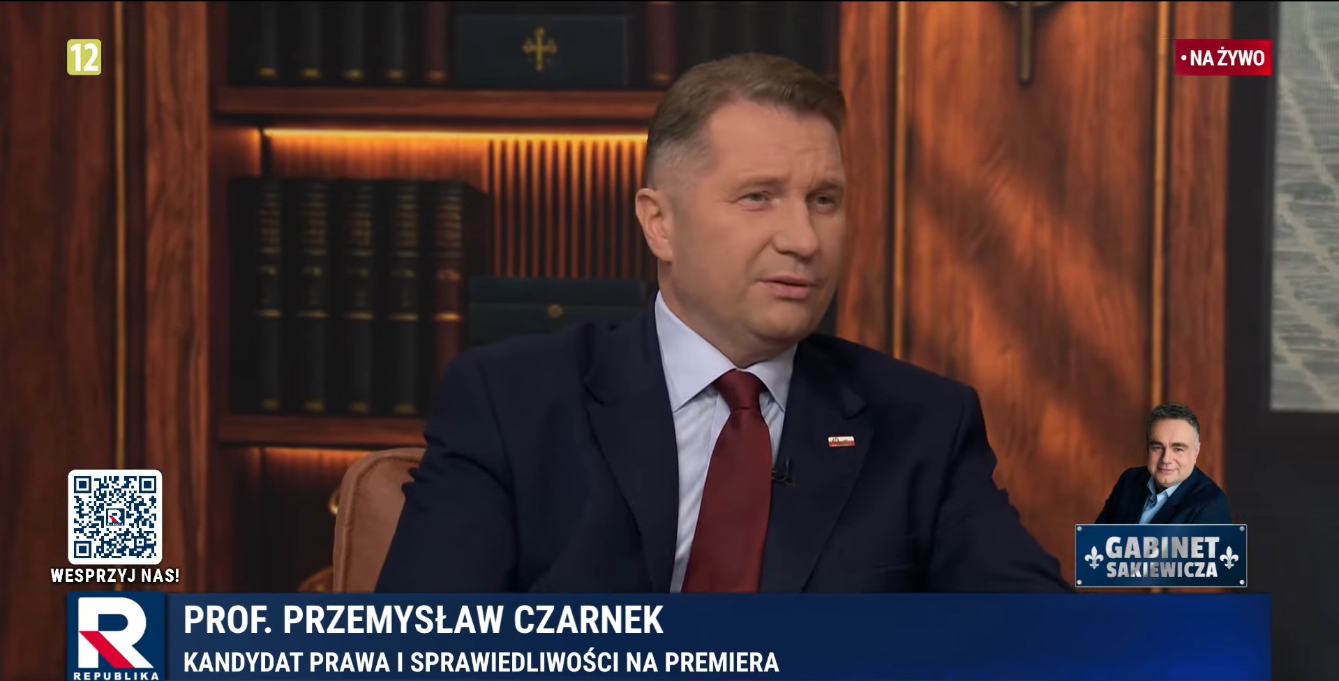 Przemysław Czarnek, Prawo i Sprawiedliwość, Gabinet Sakiewicza