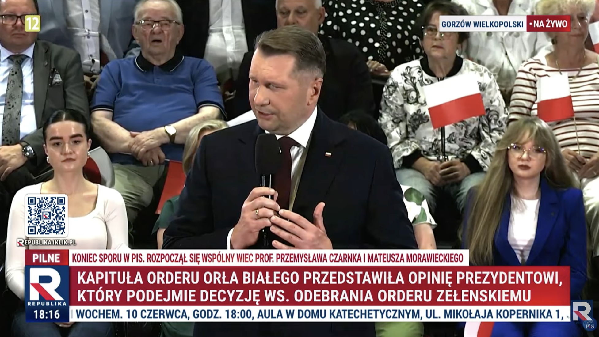 Czarnek o jedności prawicy w Gorzowie Wielkopolskim