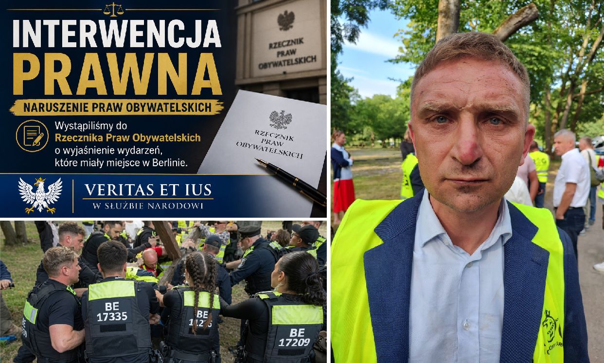 Stowarzyszenie Veritas et Ius wnosi do RPO o zbadanie interwencji policji w Berlinie