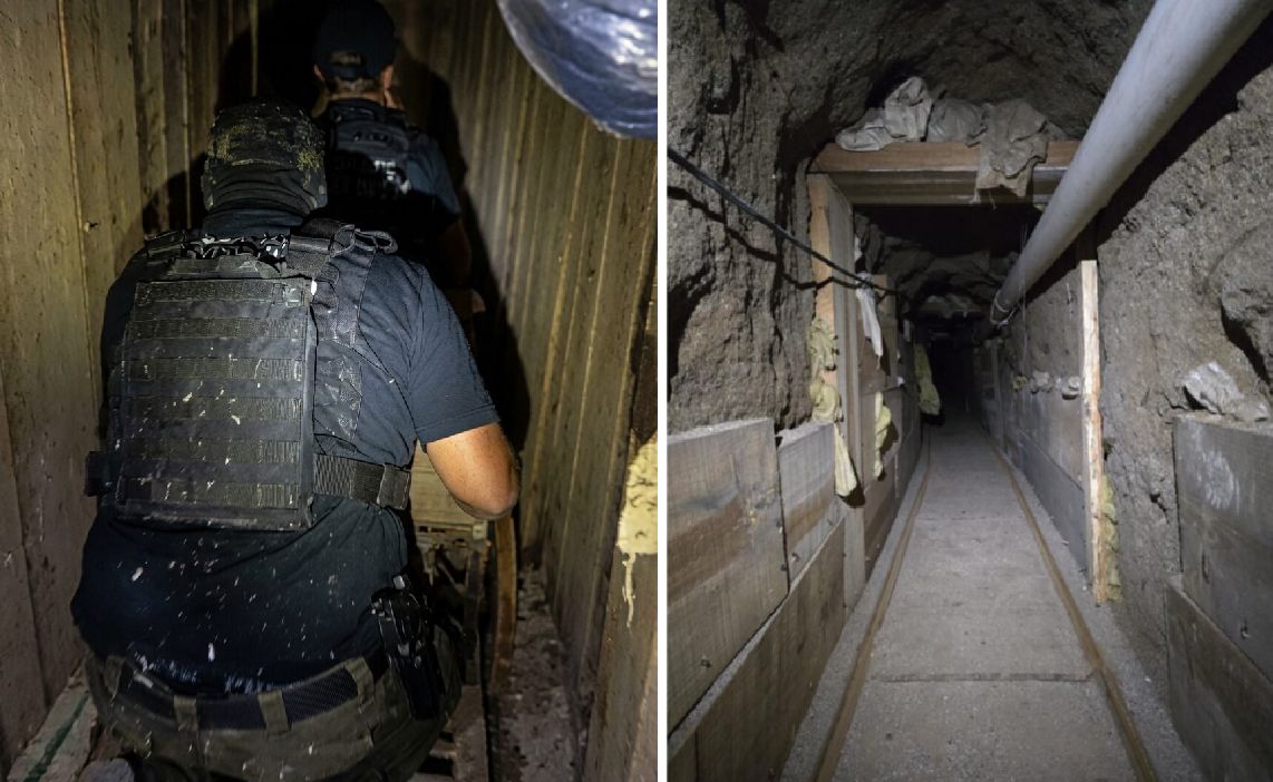 tunel przemytników narkotyków między USA a Meksykiem
