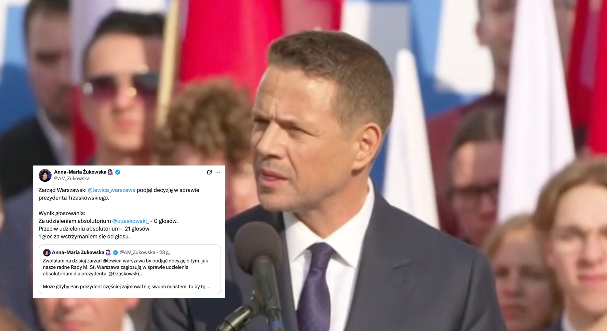 Lewica przeciw absolutorium dla Trzaskowskiego
