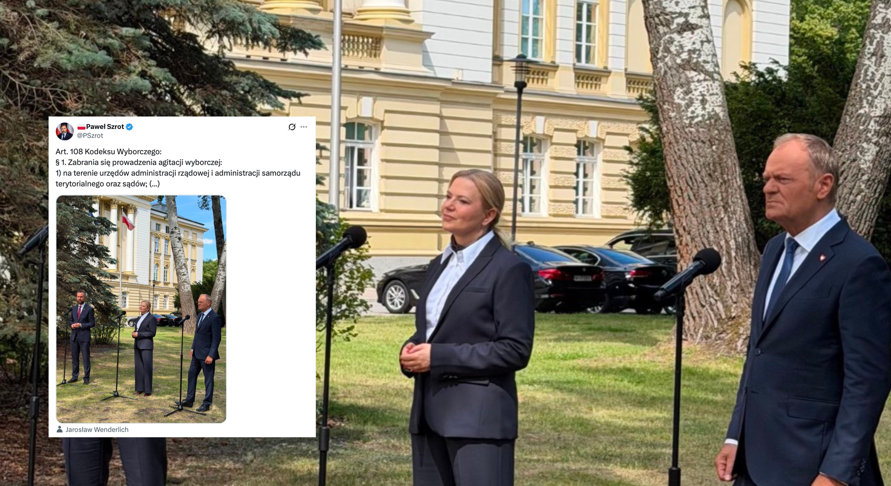 Tusk łamie Kodeks Wyborczy? Szrot punktuje