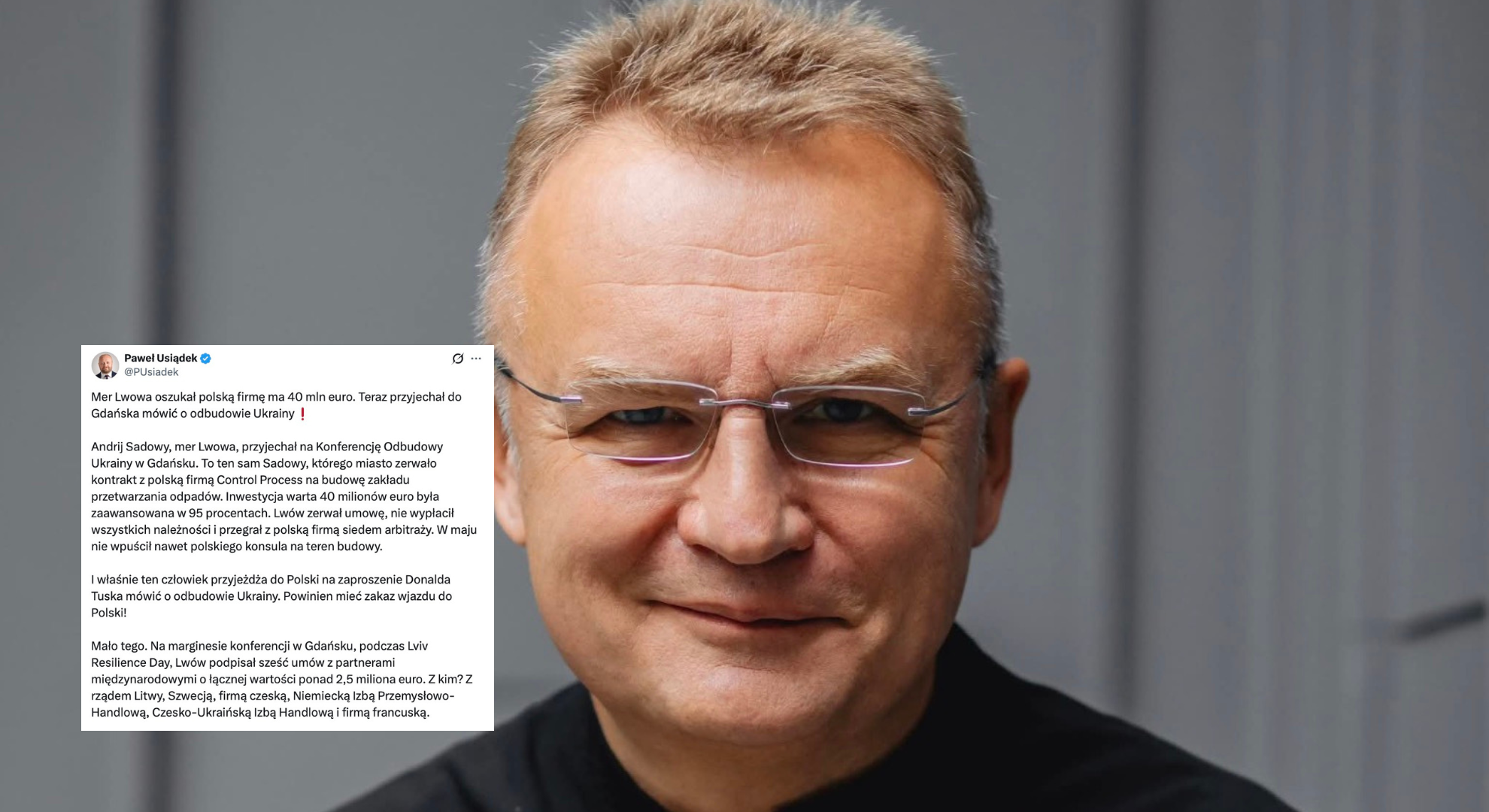 Konfederacja ostro o merze Lwowa na konferencji w Gdańsku