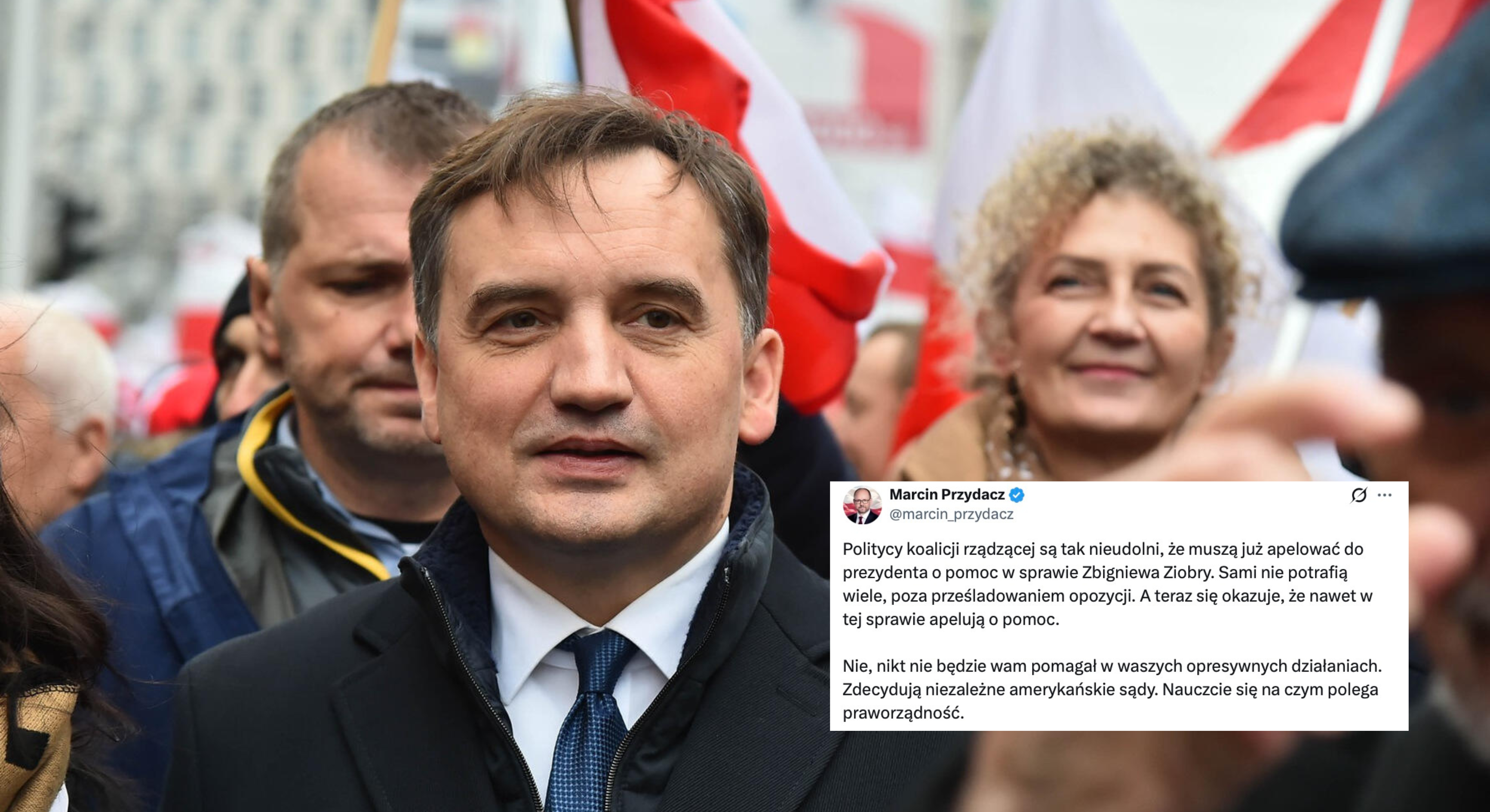 Przydacz ostro odpowiada Sikorskiemu w sprawie Zbigniewa Ziobry