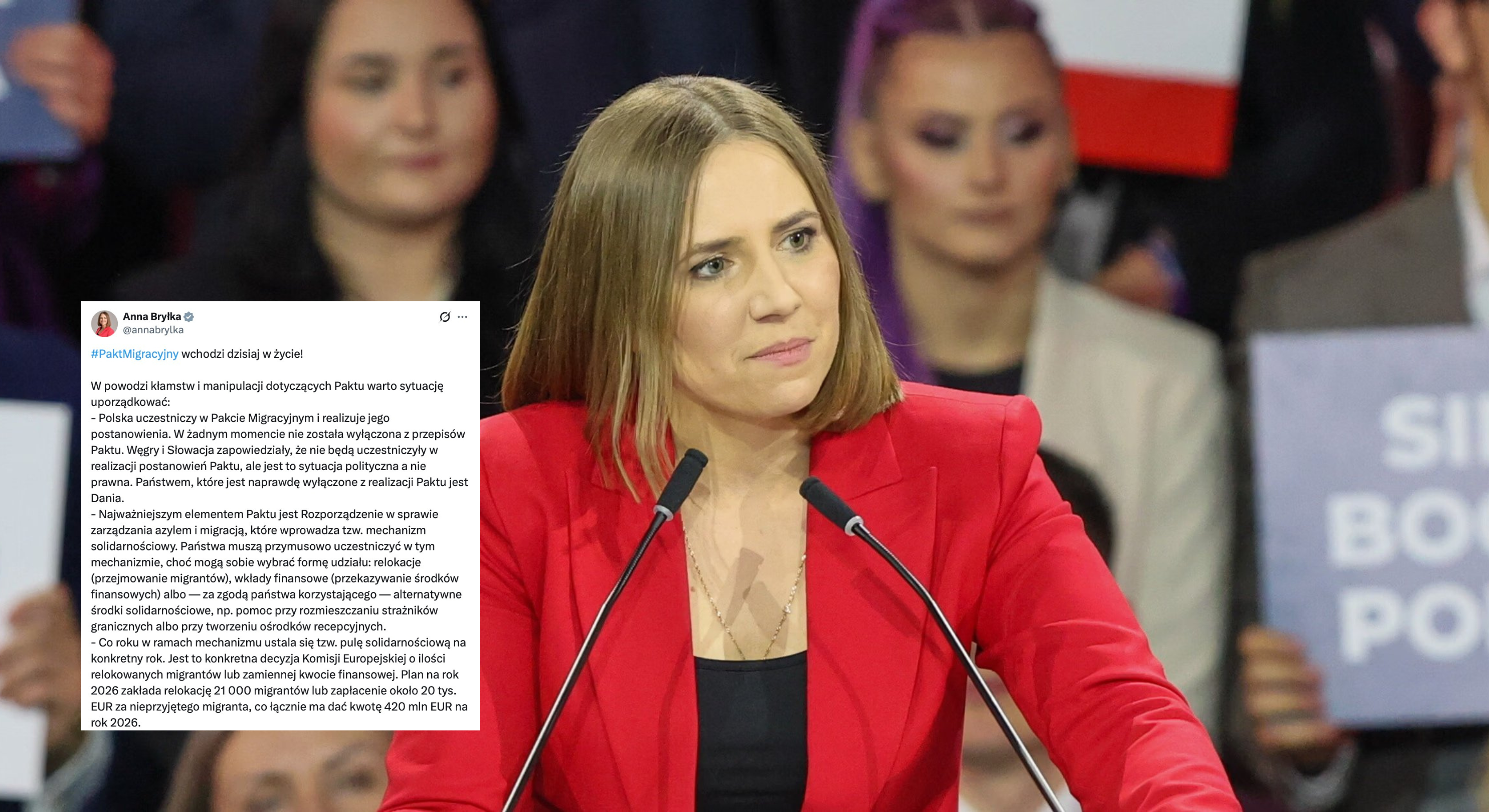 Bryłka alarmuje. Pakt migracyjny już obowiązuje w Unii Europejskiej