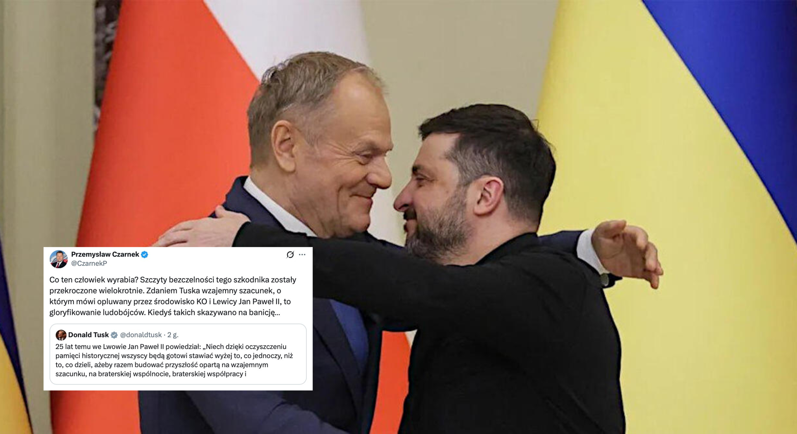 Czarnek ostro odpowiada Tuskowi w sprawie Zełenskiego