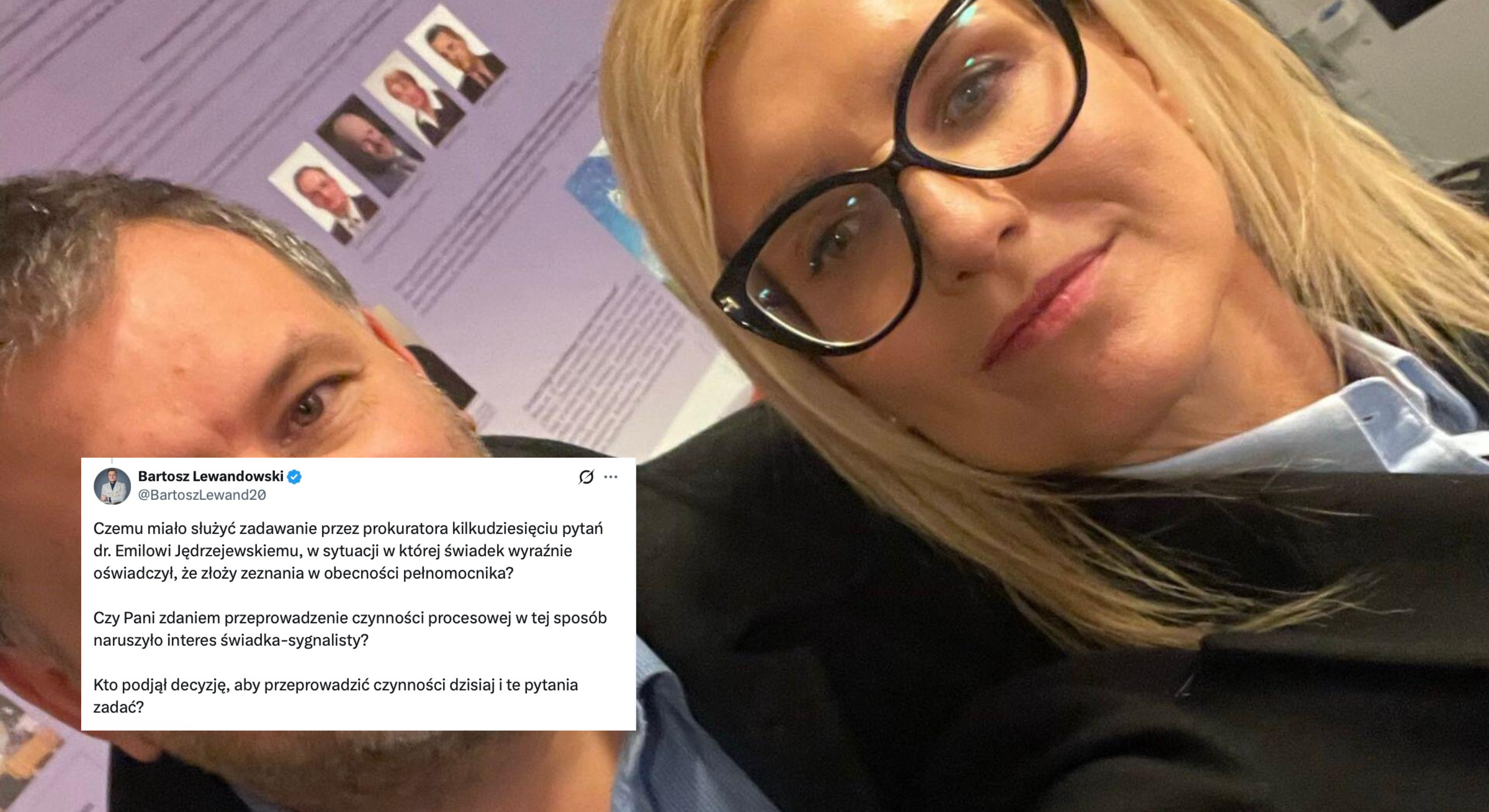 Lewandowski odpowiada Wrzosek ws. Jędrzejewskiego