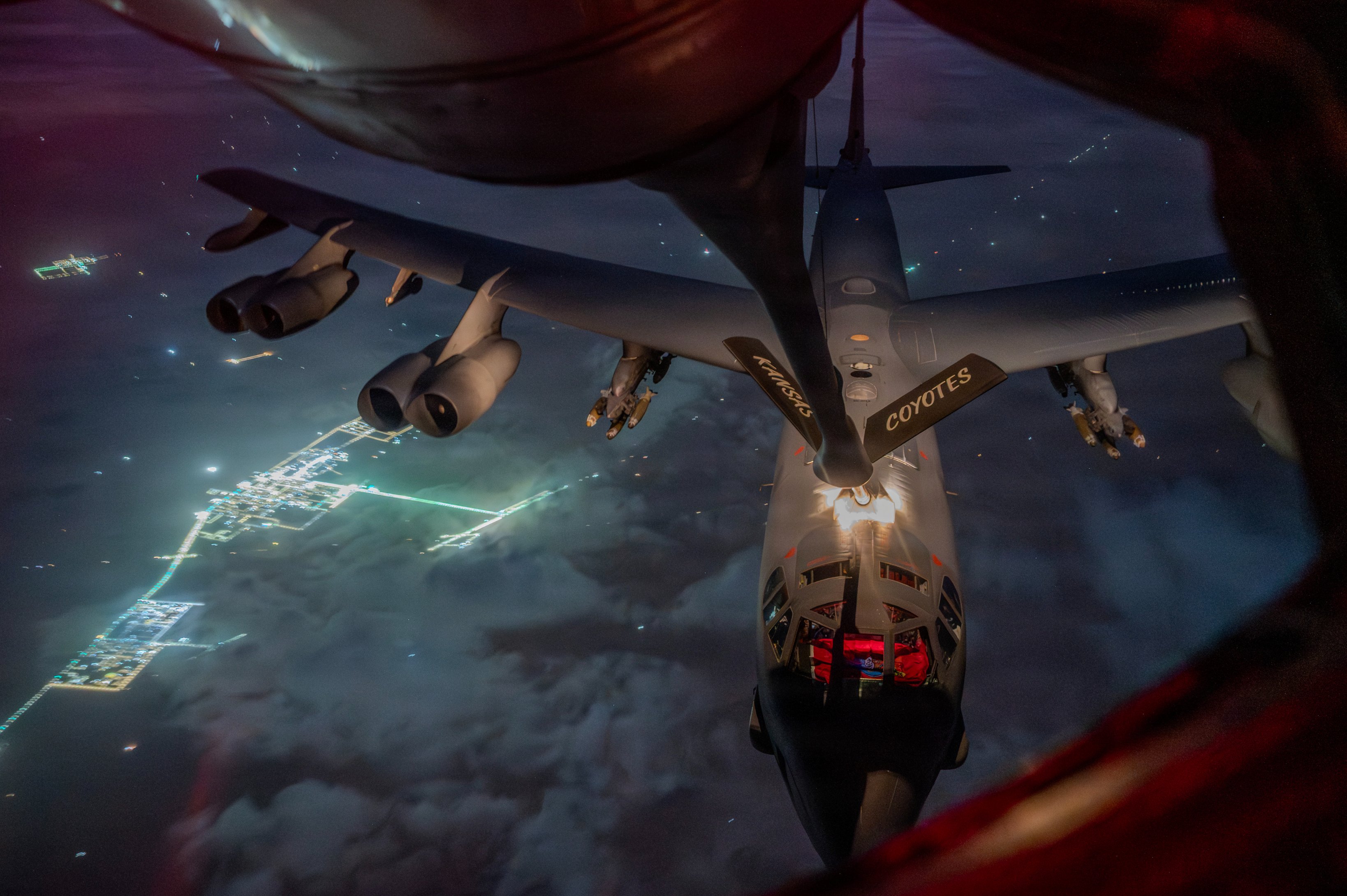 Amerykański bombowiec B-52 Stratofortress Sił Powietrznych USA