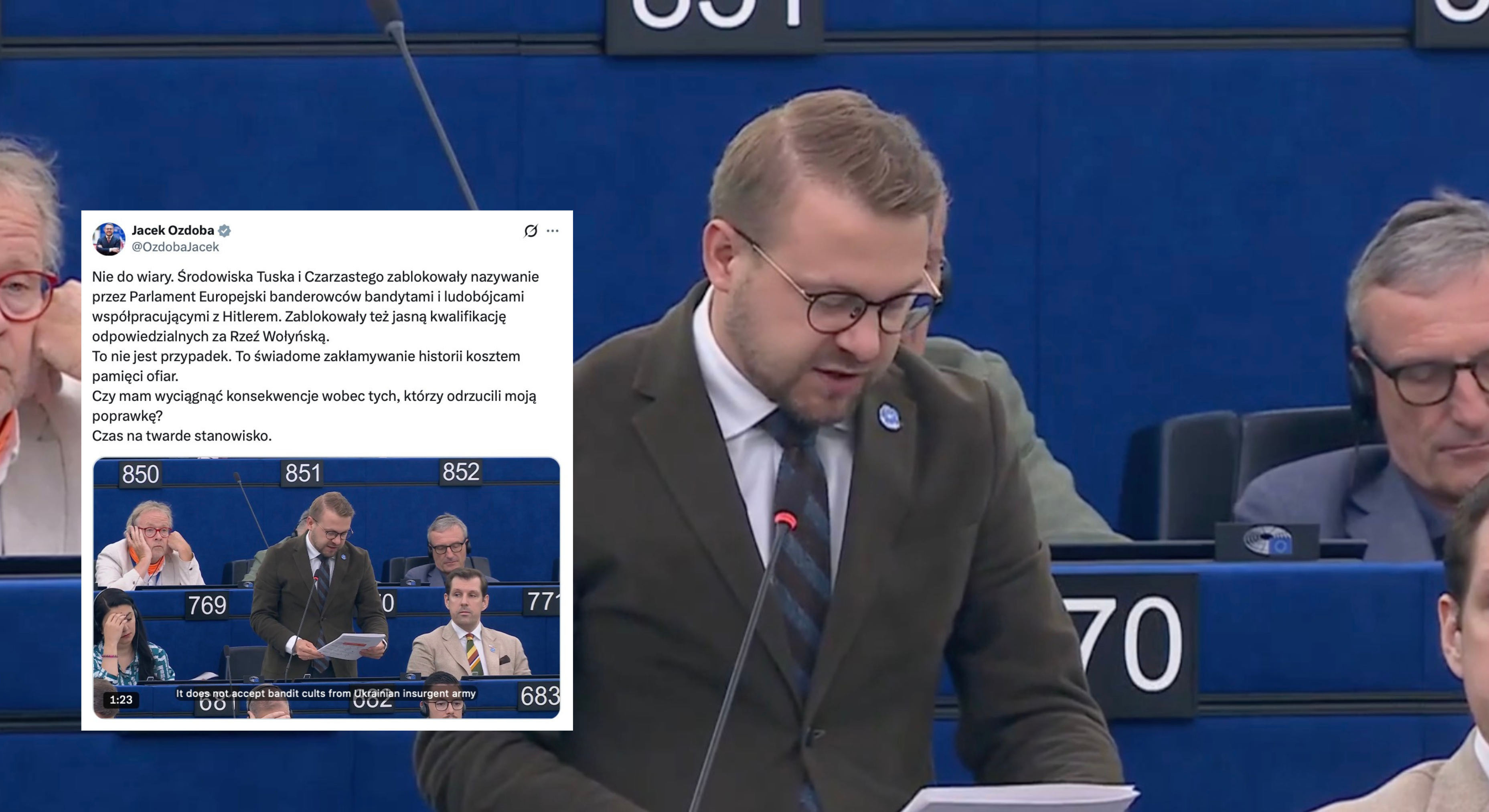 Ozdoba o głosowaniu PE ws. banderyzmu