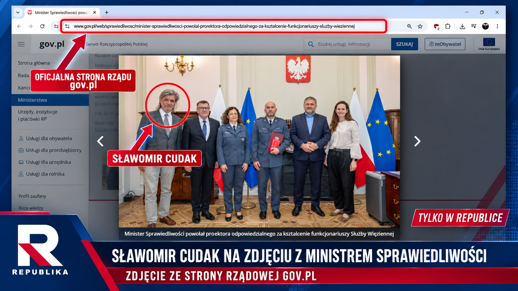 Sławomir Cudak na Zdjęciu z Waldemarem Żurkiem, Zdjęcie ze strony Ministerstwa Sprawiedliwości