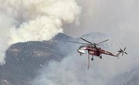 Śmigłowiec Sikorsky S-64 (SkyCrane) rozbił się w pobliżu Richfield