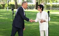 Donald Tusk i Barbara Mróz-Gorgoń