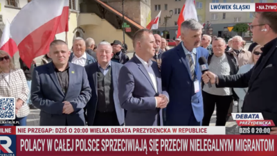 protest migranci Republika Na Żywo 9.05.2025