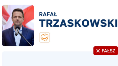 Trzaskowski kłamstwa
