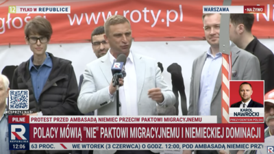 bąkiewicz, protest