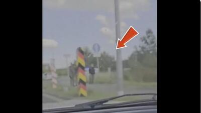 Przejście graniczne w Lubieszynie pod Szczecinem. Niemieckie służby przerzucają migranta