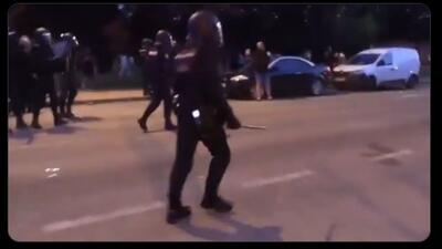 Policja w Madrycie rozprawia się z uczestnikami antyimigranckiej demonstracji