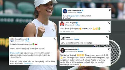 Iga Świątek wygrała turniej Wimbledon, internauci gratulują