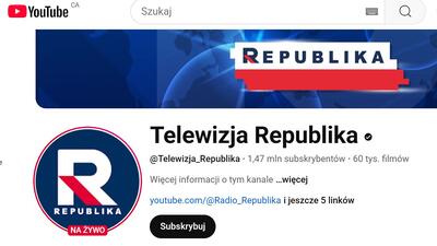 Telewizja Republika liderem wyświetleń na YouTubie