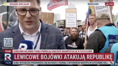atak aktywistów, warszawa