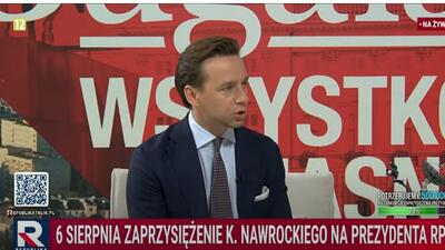 Krzysztof Bosak w studiu Republiki