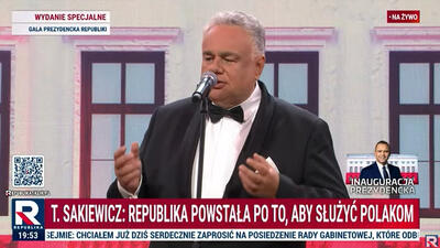 Prezes Tomasz Sakiewicz na Gali Prezydenckiej Republiki