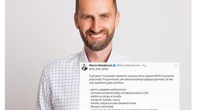 Marcin Możdżonek oburzony rozdawnictwem pieniędzy z KPO