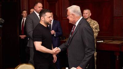 Zełenski po spotkaniu z Kelloggiem