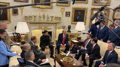 Trump i Zełenski w Białym Domu Trump i Zełenski w Białym Domu