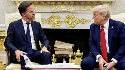 Mark Rutte i Donald Trump