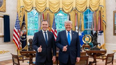 Karol Nawrocki i Donald Trump