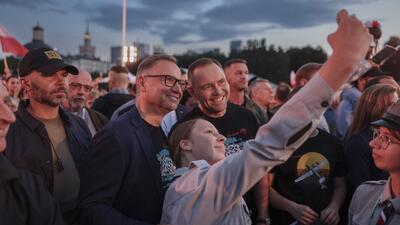 Prezydent Andrzej Duda i prezydent elekt Karol Nawrocki