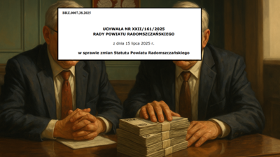 Uchwała, powiat Radomszczański, 90 tys odprawy